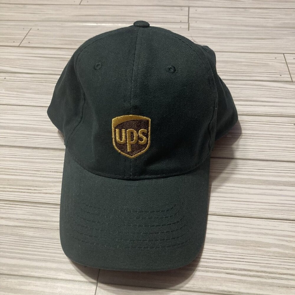 UPS Hat AMC Deluxe Headwear Adjustable Green Logo Cap
